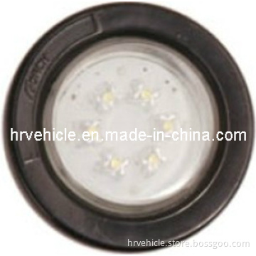 LED 2" Round Clearance Marker Lamp with 6 Diodes HR43-2010